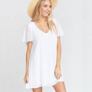 Show Me Your MuMu White T-Shirt Dress